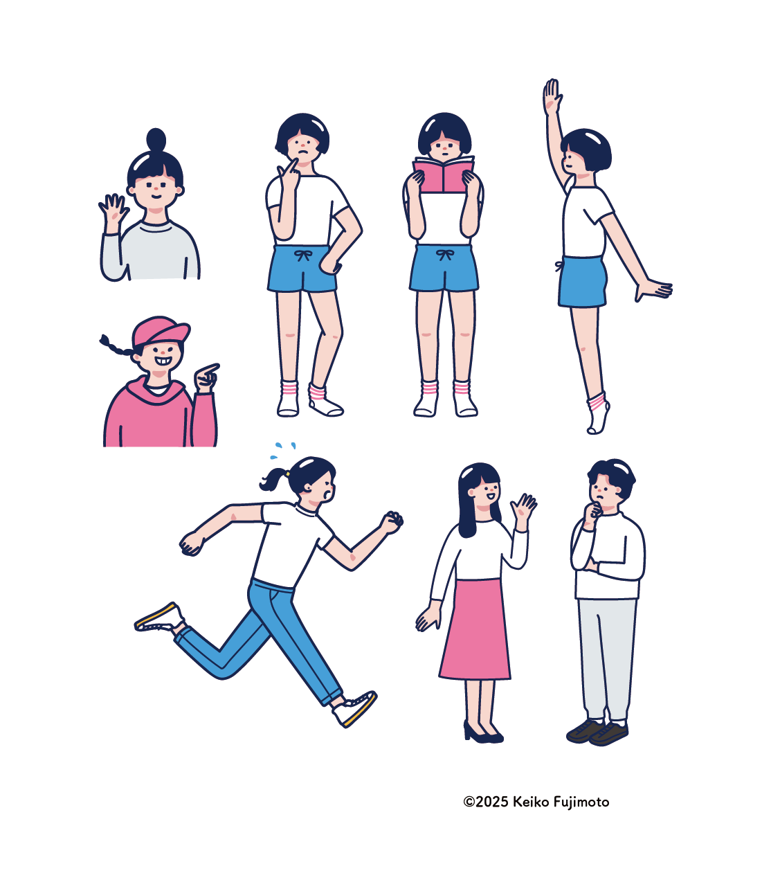 シンプルな人物イラスト